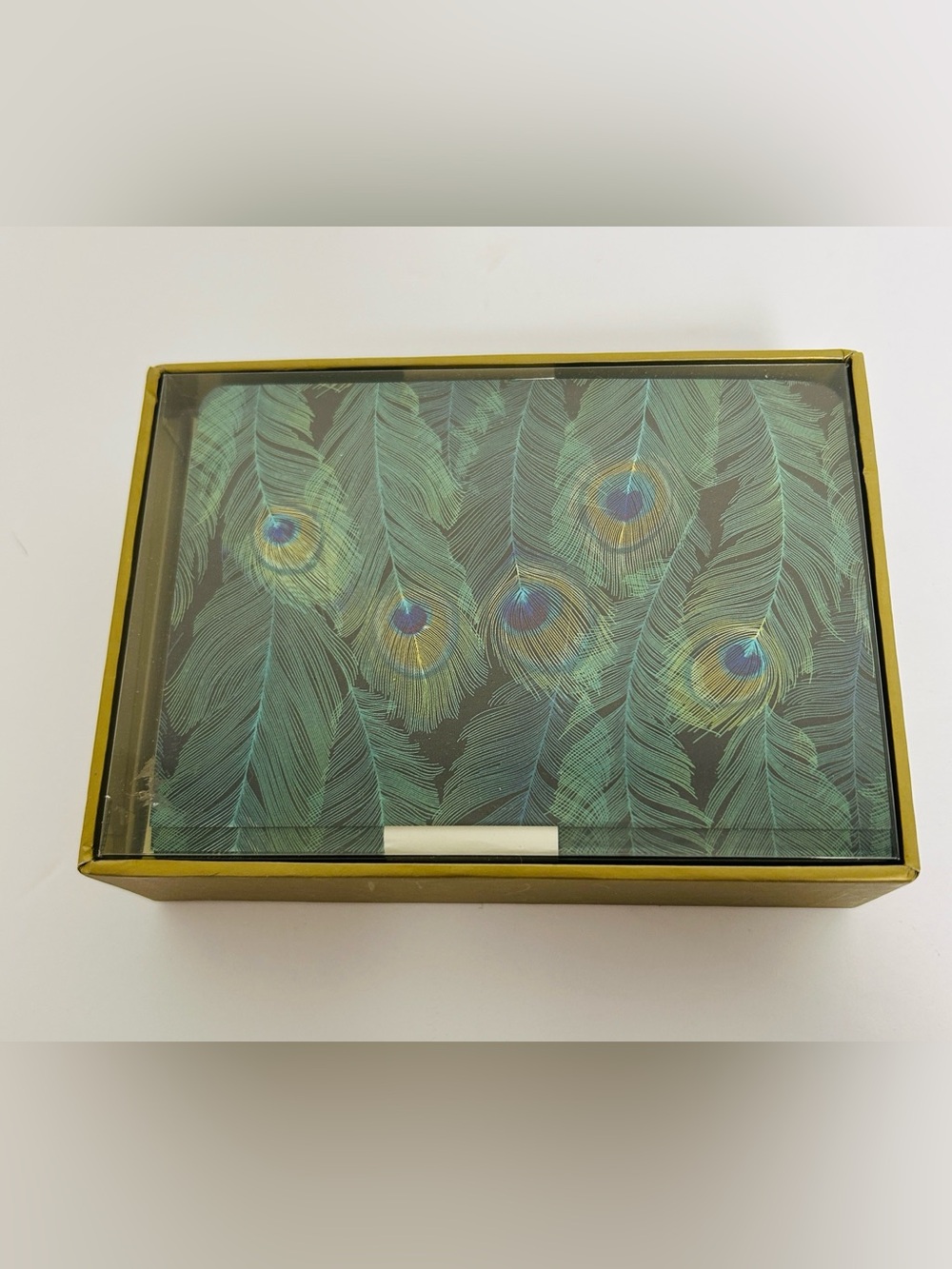 Peter Pauper Press NWT Sealed  “Feathers” Iridescent Blank Notecards & Envelopes